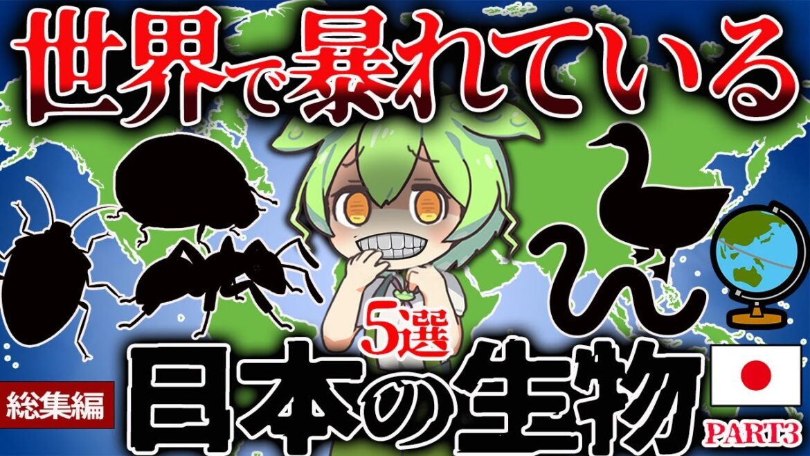 【総集編】海外で日本の生物が大暴れ！？海外で忌み嫌われている日本の生物5選part3【ずんだもん＆ゆっくり解説】