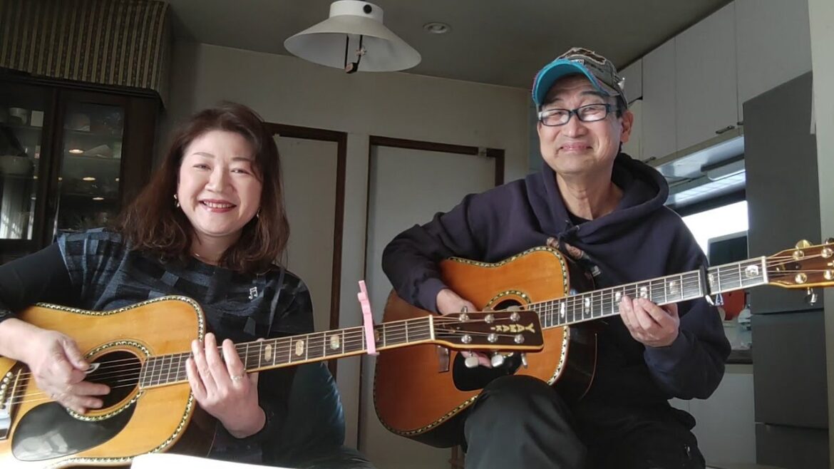 星降る夜 かぐや姫 / cover / 弾き語りデュオ ひろ～ず / 1971年 YAMAKI No.185 ＆ YAMAKI No.165 Vintage Guitar