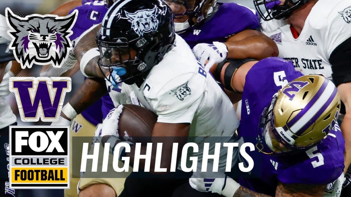 Weber State Wildcats vs. Washington Huskies Highlights | Fox College Football