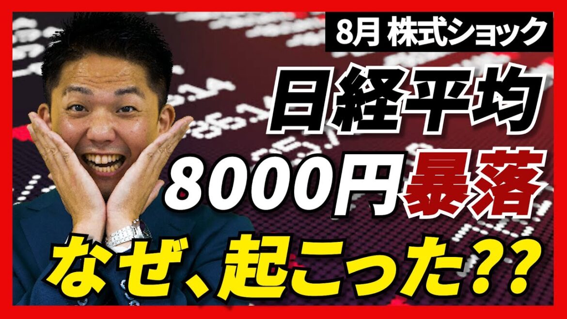 【暴落】8月の世界株式ショックはなぜ起こった?? 今後の展開を予測!! #日経平均 #ダウ平均 #株式 #暴落 #暴騰