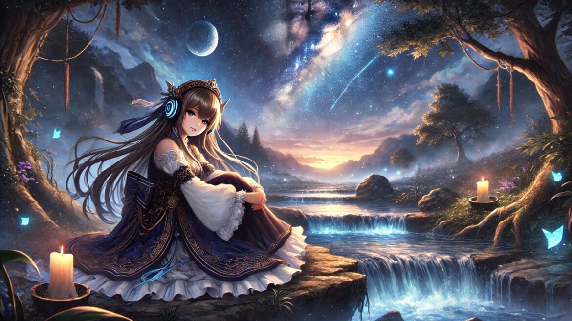 💧静かな夜の水辺でリラックス|美しい星空と滝の音BGM🌙✨ 528Hz Lofi  Japan songs  (sleep music)#リラックス #lofi 💧静かな夜の水辺でリラックス|美しい星空と滝の音BGM🌙✨ 528Hz Lofi  Japan songs  (sleep music)#リラックス #lofi