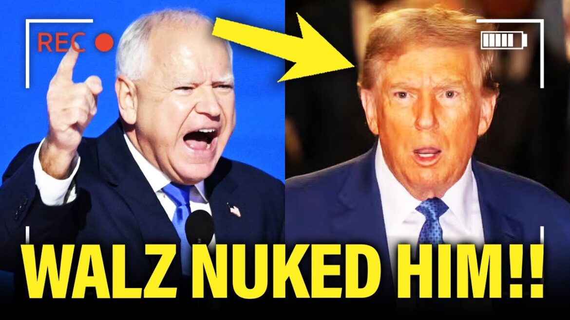 WOW!! Walz JUST OBLITERATED Trump in BEST SPEECH Yet