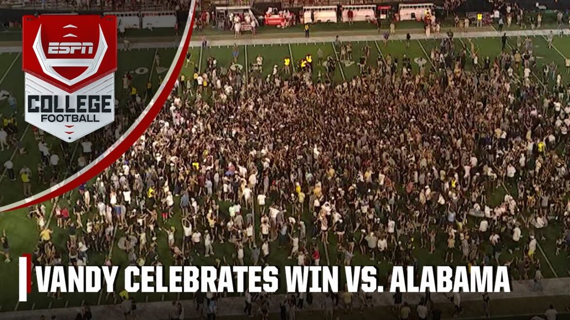 Vanderbilt fans storm the field after taking down No. 1 Alabama | ESPN College Football