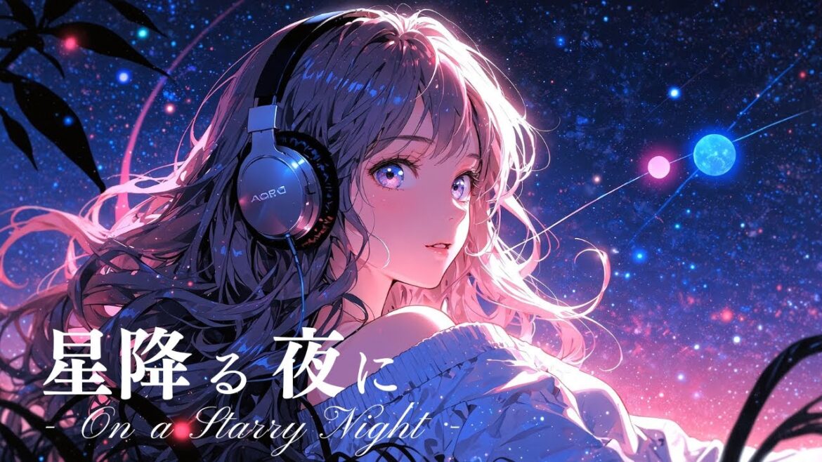 【作業用BGM】心を穏やかにするLofi/BGM | 星降る夜に - On a Starry Night - | chillout/relaxing/study/work