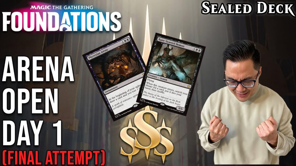 My Last Chance To Win $2000 | Arena Open Day 1 (Final Attempt) | Foundations Sealed Deck | MTG Arena