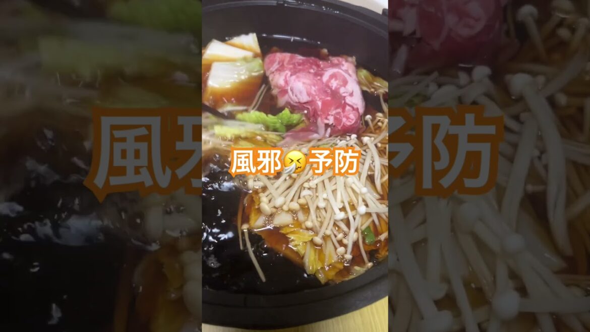 【注意⚠️今夜、すき焼き食べたくなっちゃう33秒】　#すき焼き #ネギ　#肉
