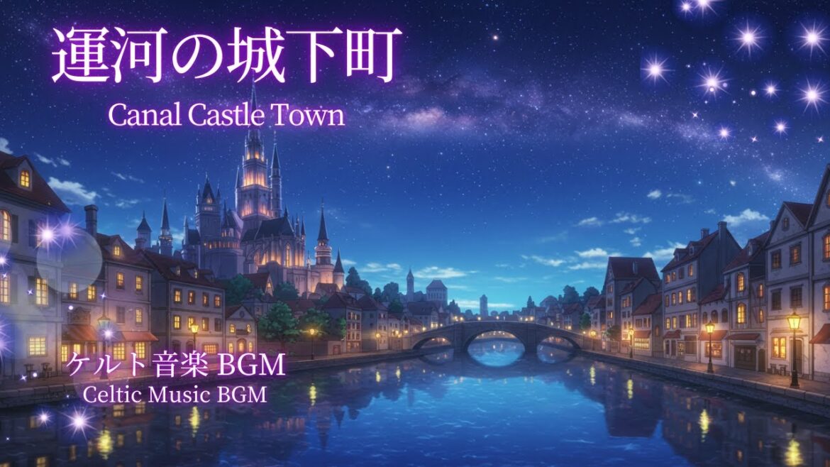 【ケルト音楽 BGM・Celtic music BGM】運河の城下町 ～星空に抱かれた幻想の物語～『作業用・勉強用・睡眠用 BGM』