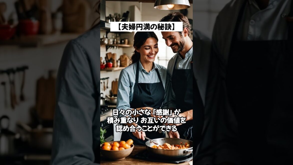 【夫婦円満の秘訣】感謝を日常に #shorts