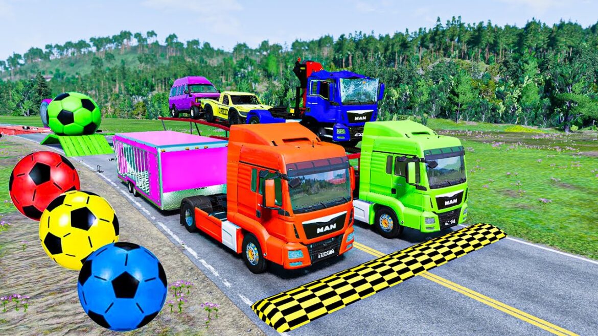 Car, Tractor, Truck, Bus, Train and Flight Transportation - #2439 | BeamNG drive #Live