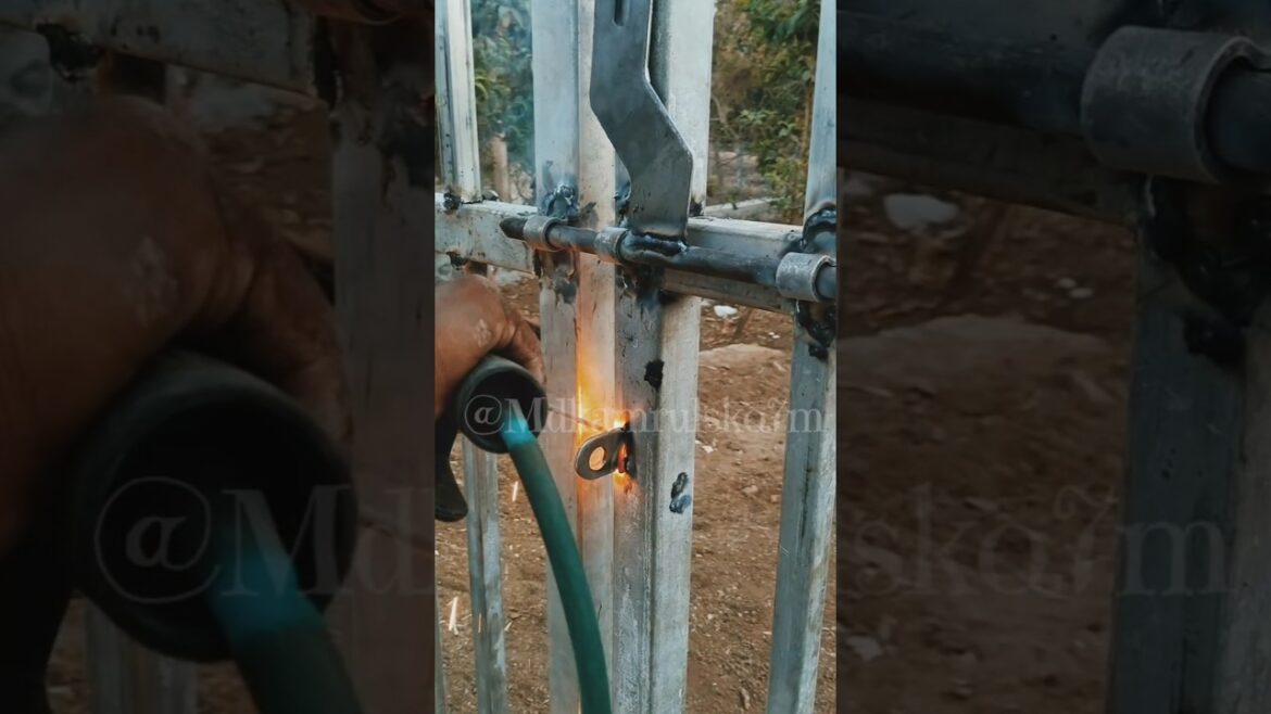 Compound gate Installation process video🔥⚒️💸#shortvideo #youtubeshorts #ytshorts #@MdkamrulSko7m