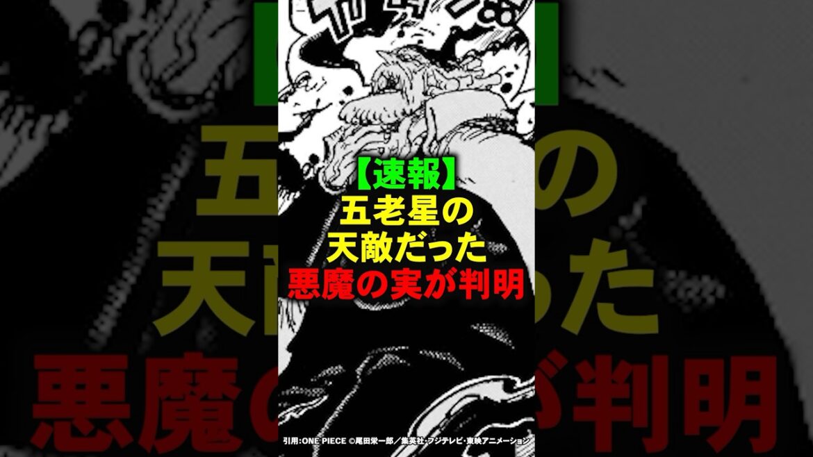 五老星の天敵だった悪魔の実が判明【ワンピース】 #Shorts