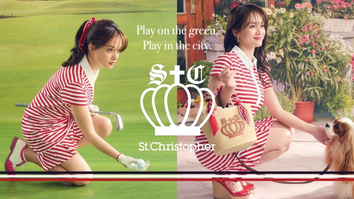 谷まりあ、ミニスカ・ゴルフウェアでスラリ美脚披露／「St.Christopher」新CM