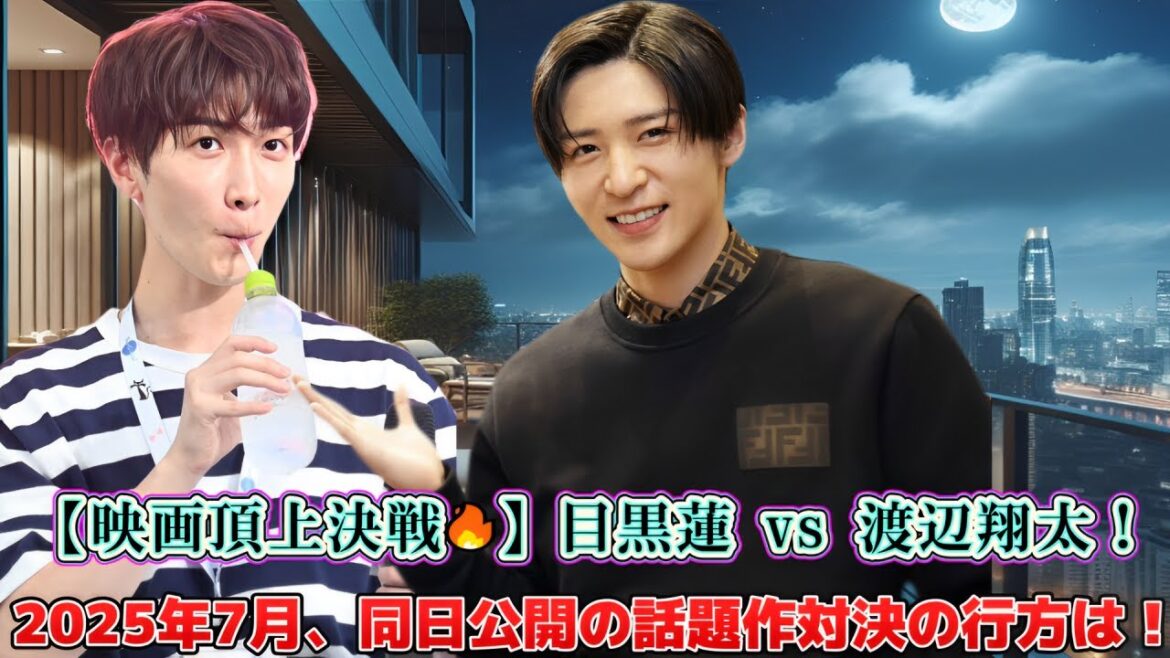 【映画頂上決戦🔥】目黒蓮 vs 渡辺翔太！2025年7月、同日公開の話題作対決の行方は！？