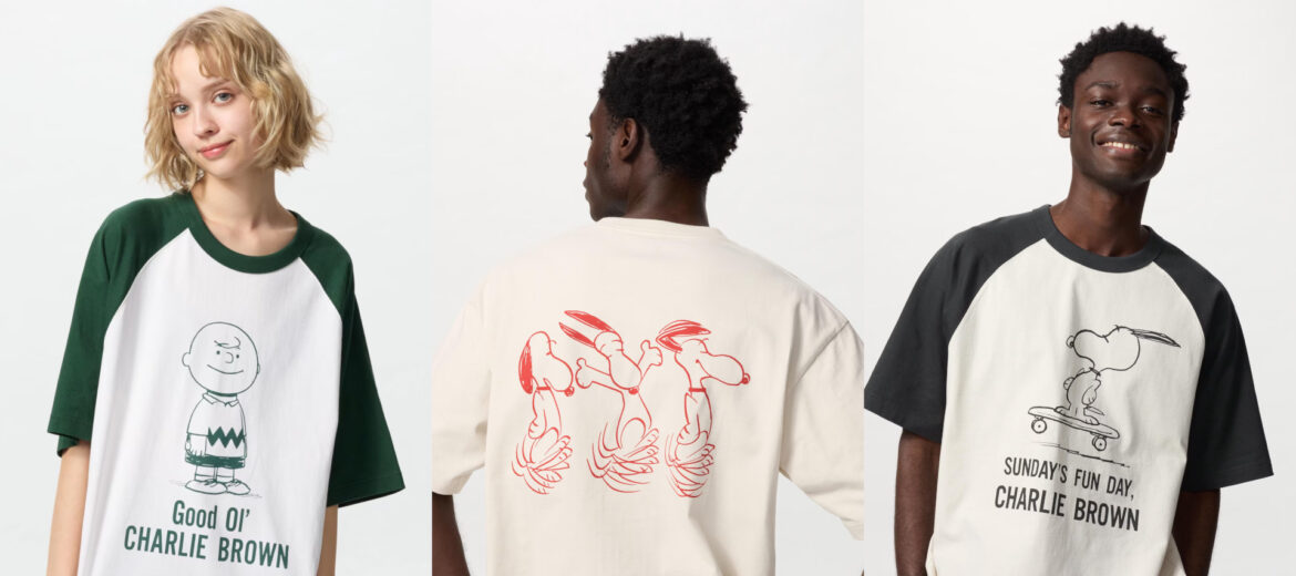 ユニクロ、スヌーピーのメンズTシャツ発売。75周年「ピーナッツ」ヴィンテージ本の世界観をデザイン - トラベル Watch