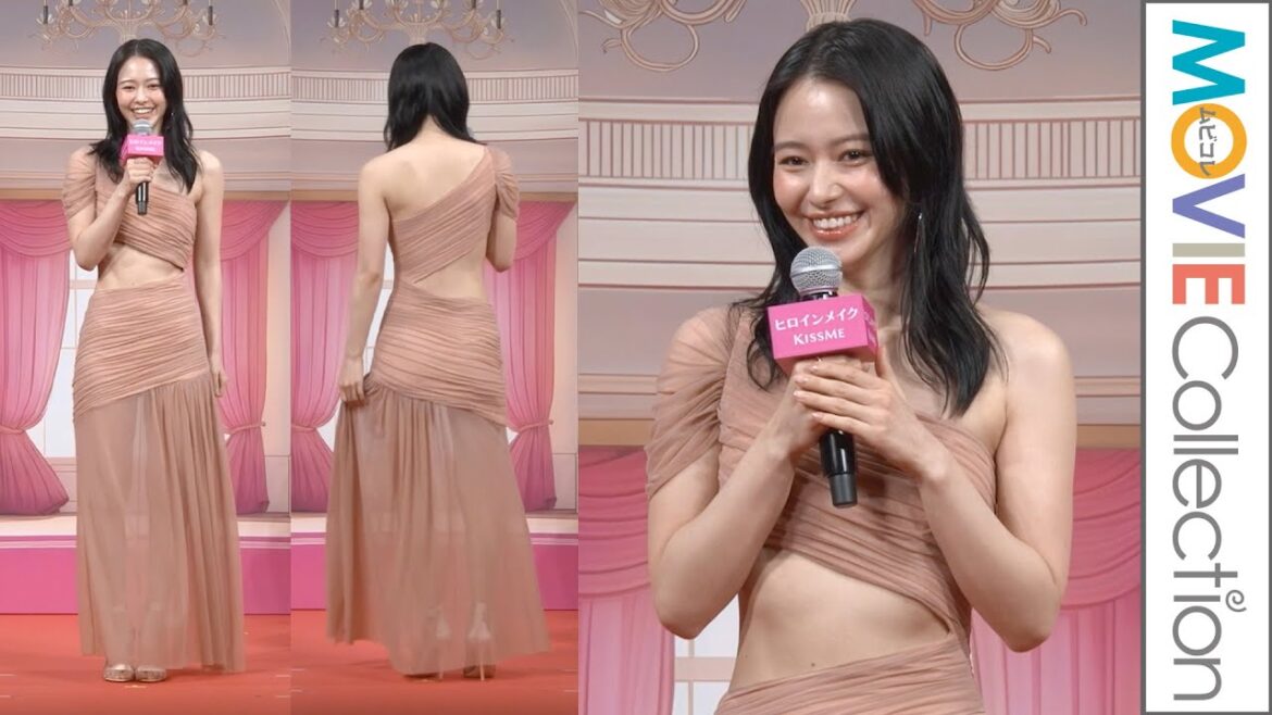 山本舞香、お腹チラ見せ！ セクシードレス姿で登場／「ヒロインメイク20周年Anniversary～天まで届いた～」PR取材会