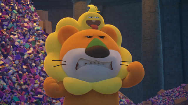 らいおんくんの頭の上にいるのがゴッちゃん