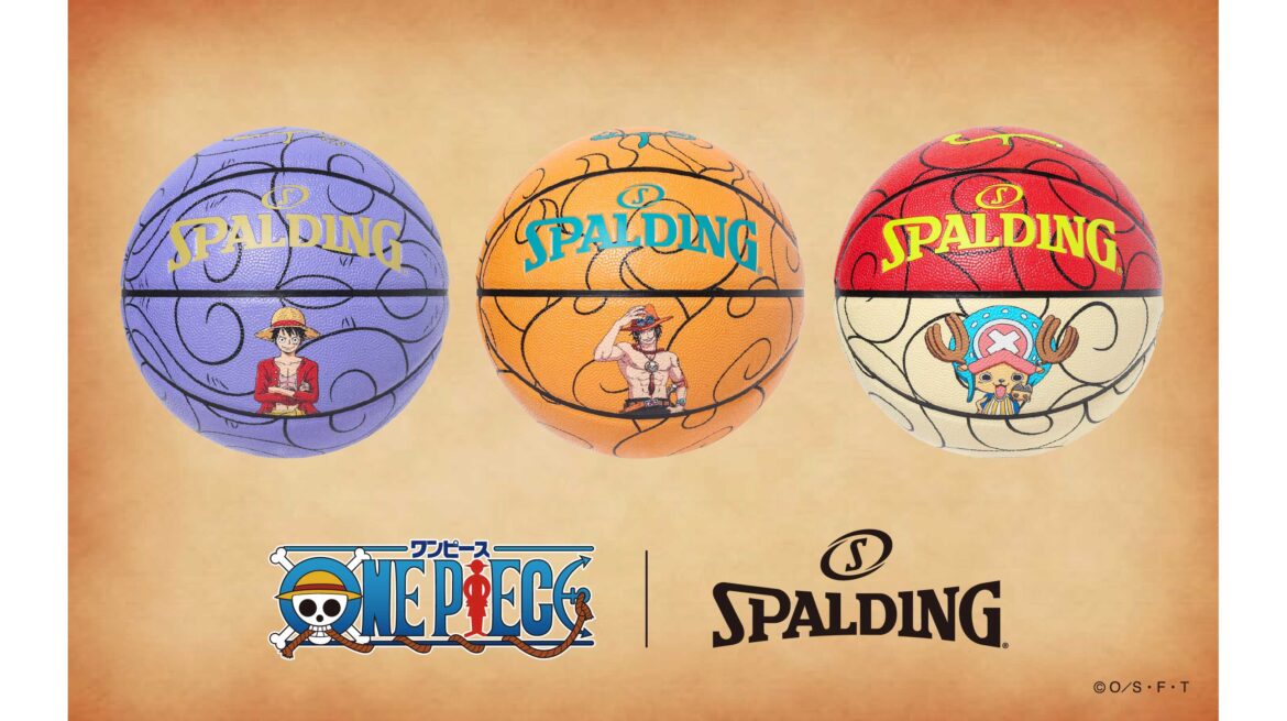 SPALDING x ONE PIECE 大人気TVアニメ『ONE PIECE』とのスペシャルコラボレーションアイテムが新登場　悪魔の実柄のバスケットボールをはじめ、アパレルなど7月4日発売決定