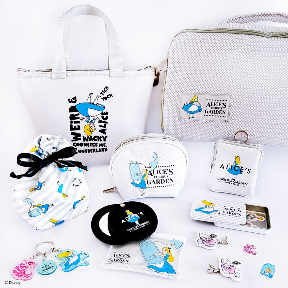 「キャンドゥ×ふしぎの国のアリス」発売 チェシャ猫や白うさぎのトラベルグッズ 数量限定 3日から - jocr.jp