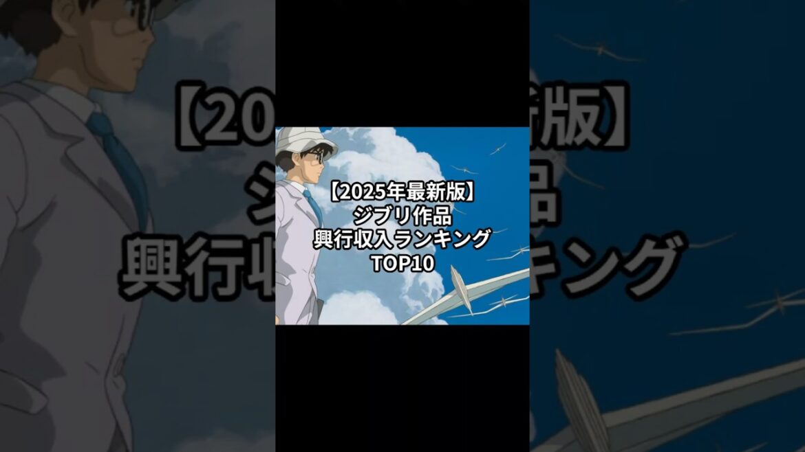 【2025年最新版】ジブリ作品 興行収入ランキングTOP10 #雑学 ジブリ #ジブリ ランキング #TOP10