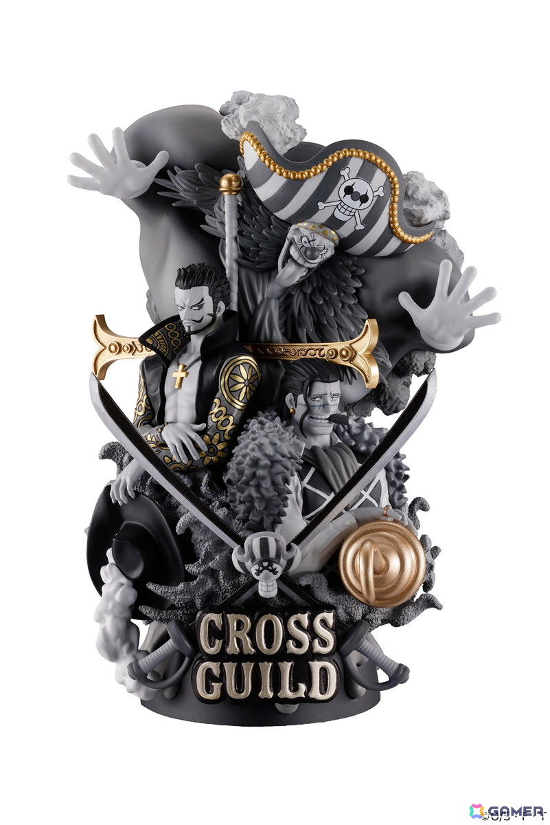 TVアニメ「ONE PIECE」とmastermind JAPANのコラボによる“クロスギルド”のモノクロフィギュアが5月19日よりZOZOVILLA限定で受注販売！の画像