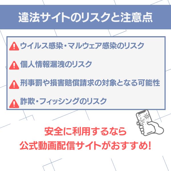 動画違法サイト 注意点