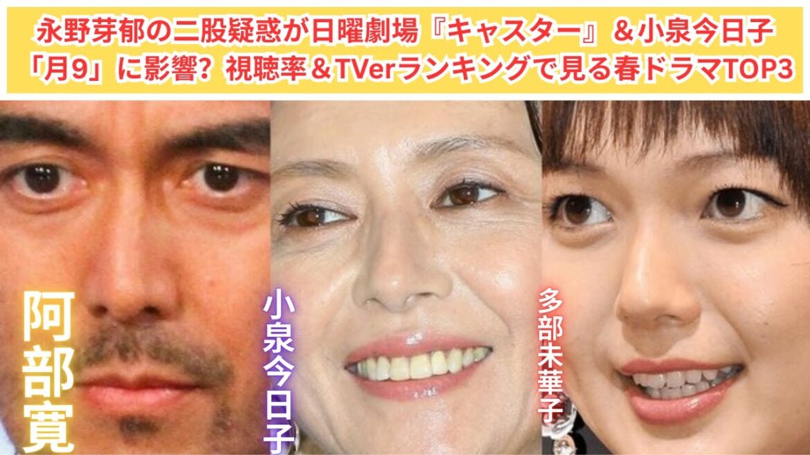 永野芽郁の二股疑惑で話題沸騰！『キャスター』視聴率に異変？春ドラマTOP3を発表！