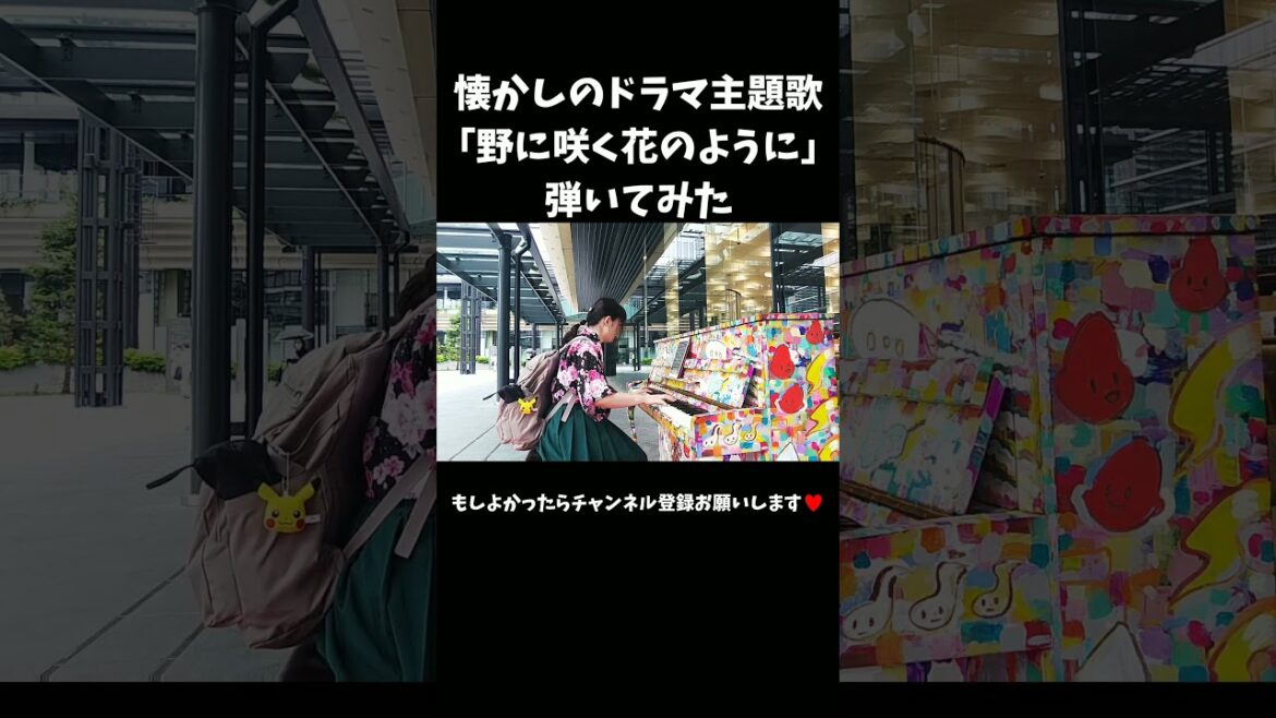 前編【懐かしのドラマ主題歌】 #野に咲く花のように #ダカーポ #懐メロ #pops #ストリートピアノ #streetpiano #piano #music #昭和歌謡 #歌謡曲 #chorus