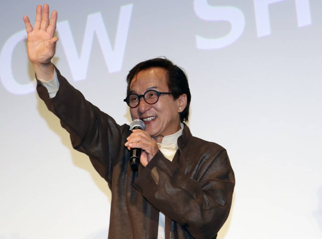 13年ぶりの来日時(2024年)に舞台挨拶に登壇したジャッキー・チェン