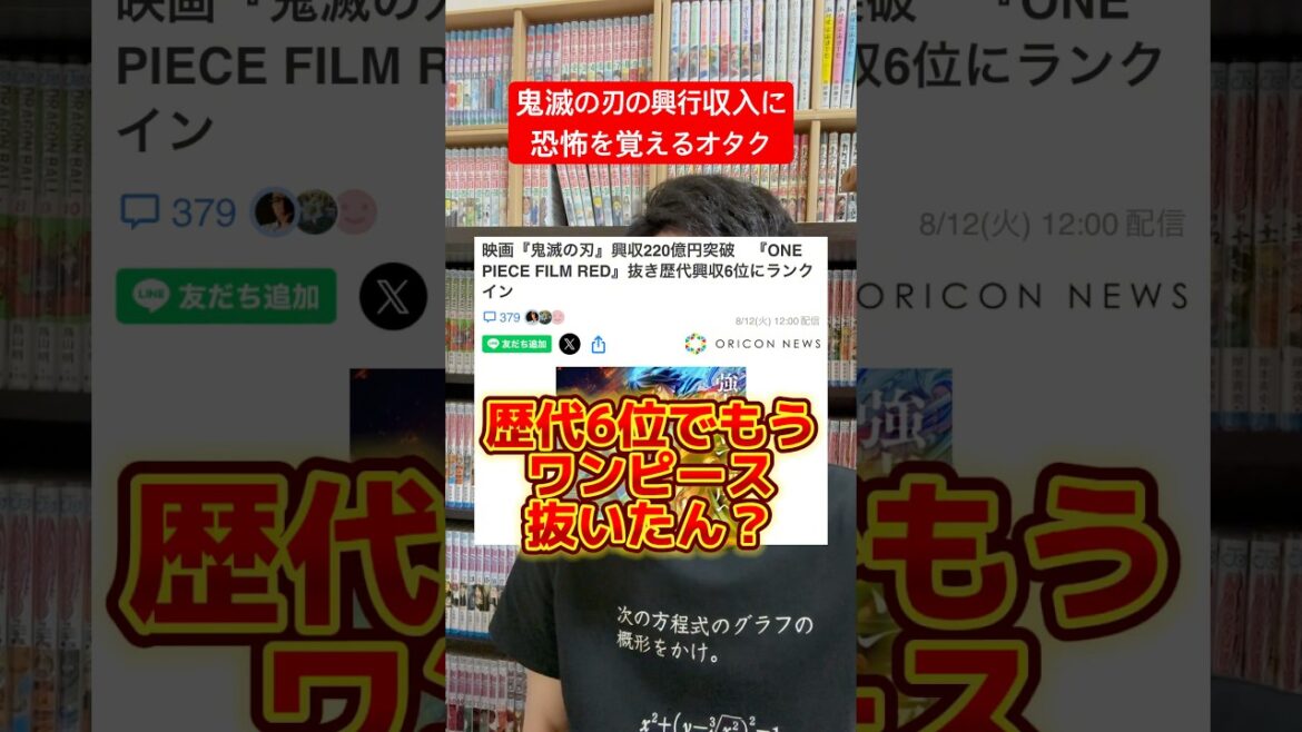 鬼滅の刃の興行収入と謙虚さにビビるアニオタ #shorts #鬼滅の刃 #アニメ
