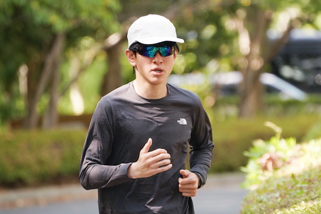 横山裕 練習時の写真