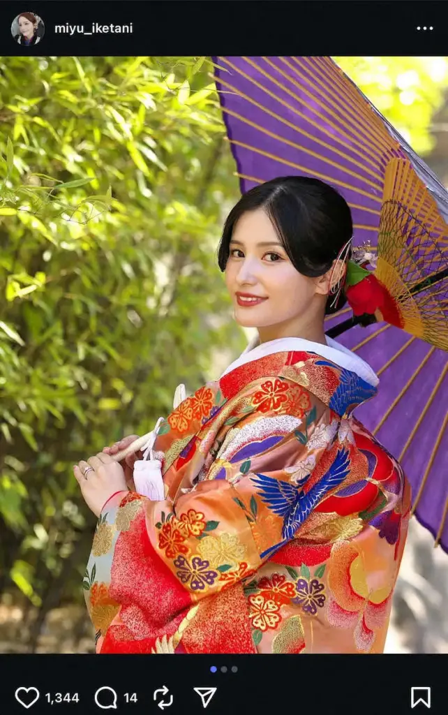 元テレ東“美人”アナ「大奥で仲里依紗さんが…」　前撮りでの色打掛姿を公開！「美しくて素敵」の声 - スポニチ Sponichi Annex 芸能