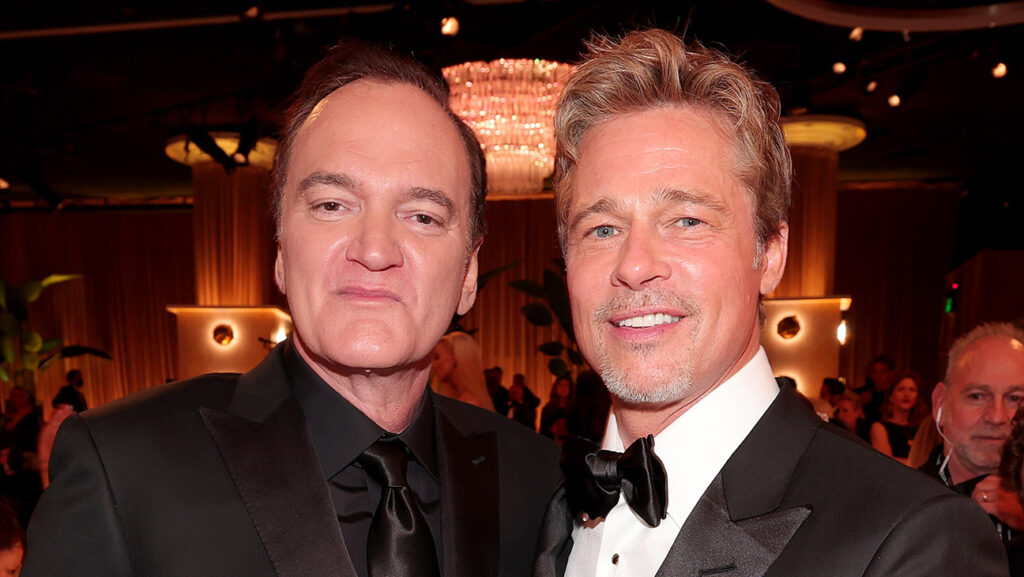 クエンティン・タランティーノ、ブラッド・ピット 写真：Christopher Polk/NBC/Getty Images