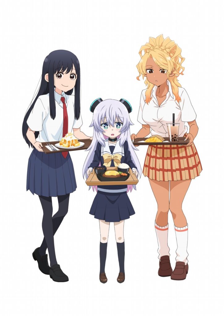 TVアニメ「フードコートで、また明日。」×「アルマちゃんは家族になりたい」コラボが決定 特製うちわの配布会を実施 | gamebiz