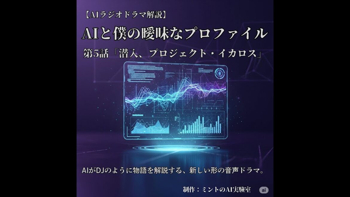 【AIラジオドラマ解説】AIと僕の曖昧なプロファイル 第5話「潜入、プロジェクト・イカロス」