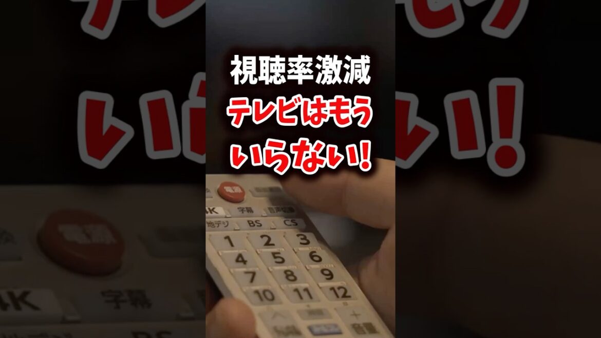 視聴率激減 テレビはもういらない