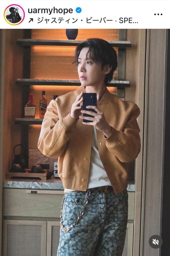 ＢＴＳ・Ｊ－ＨＯＰＥのインスタグラム（＠ｕａｒｍｙｈｏｐｅ）より