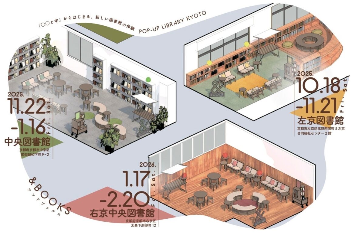 京都市図書館の新たな可能性を広げるPOP-UP LIBRARY「 KYOTO & BOOKS」開催！
