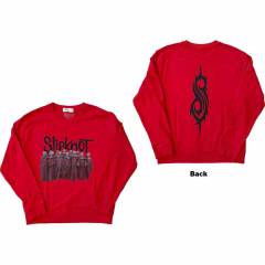 【予約商品】SLIPKNOT Unisex Sweatshirt: Choir (Red) (Back Print) - RED