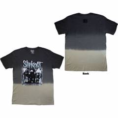 【予約商品】SLIPKNOT バンドTシャツ ユニセックス: Barcode Photo (Grey) (Back Print & Wash Collection) - GREY