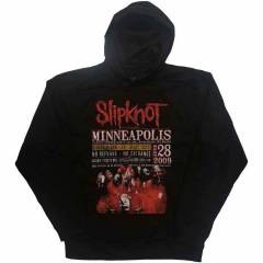 【予約商品】SLIPKNOT Unisex Pullover Hoodie: Minneapolis '09 (Black) (Back Print) - BLACK