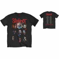 【予約商品】SLIPKNOT バンドTシャツ ユニセックス: Prepare for Hell 2014-2015 Tour (Black) (Back Print) - BLACK