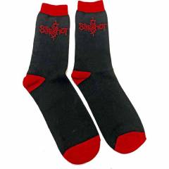【予約商品】SLIPKNOT Unisex Ankle Socks: Logo (Black) (UK Size 7 - 11) - BLACK