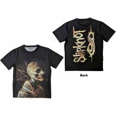 【予約商品】SLIPKNOT Unisex Sublimation バンドTシャツ: Profile (Black) (Back Print) - BLACK