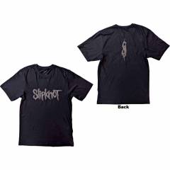 【予約商品】SLIPKNOT バンドTシャツ ユニセックス: Logo (Black) (Back Print & Hi-Build) - BLACK