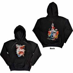 【予約商品】SLIPKNOT Unisex Pullover Hoodie: Death (Black) (Back Print) - BLACK