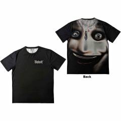 【予約商品】SLIPKNOT Unisex Sublimation バンドTシャツ: Clown (Black) (Back Print) - BLACK