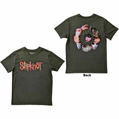 【予約商品】SLIPKNOT バンドTシャツ ユニセックス: Adderall (Green) (Back Print) - GREEN