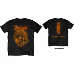 【予約商品】SLIPKNOT バンドTシャツ ユニセックス: WANYK Orange (Black) (Back Print) - BLACK