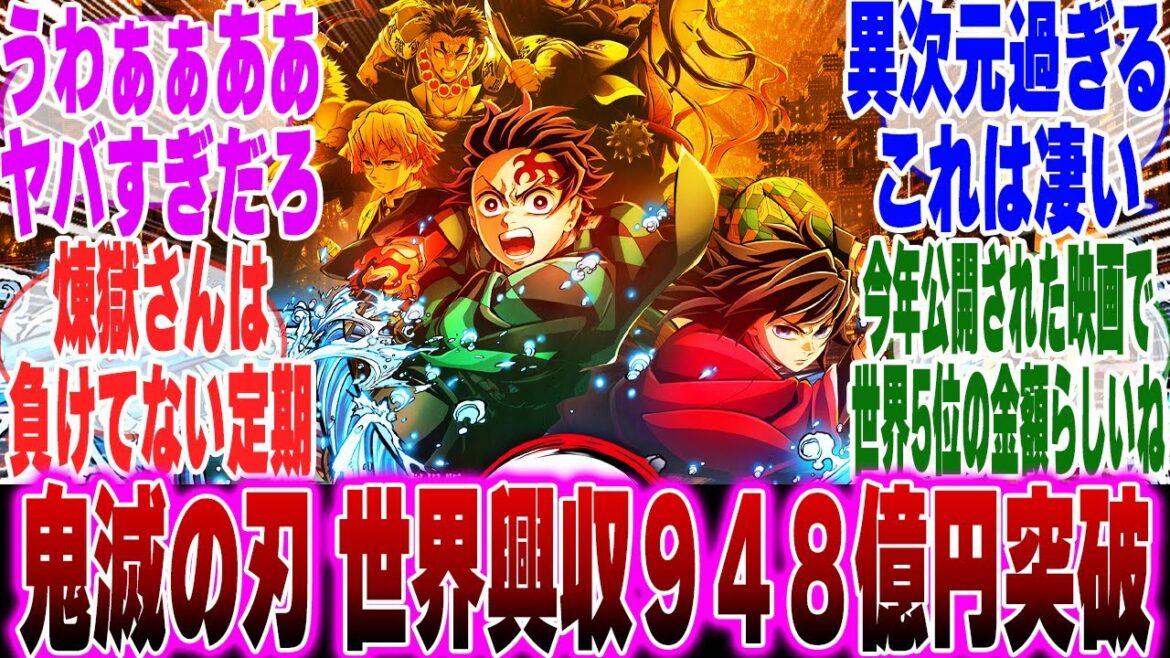 【映画鬼滅の刃】鬼滅の刃無限城編世界興行収入948億突破に対するみんなの反応集【鬼滅の刃 反応集】【ネタバレ注意】 【映画鬼滅の刃】鬼滅の刃無限城編世界興行収入948億突破に対するみんなの反応集【鬼滅の刃 反応集】【ネタバレ注意】