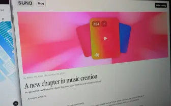 ワーナーミュージック、音楽生成AI「Suno」と提携　学習元への対価の支払いを明言